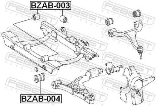 FEBEST Mounting, control/trailing arm (BZAB-004)
