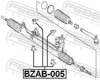 FEBEST Mounting, steering gear (BZAB-005)