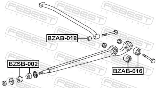 FEBEST Mounting, control/trailing arm (BZAB-016)