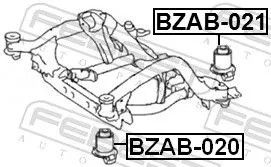 FEBEST Bushing, axle beam (BZAB-020)