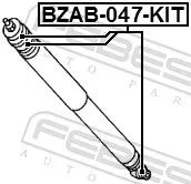 FEBEST Mounting Kit, shock absorber (BZAB-047-KIT)