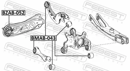 FEBEST Mounting, control/trailing arm (BZAB-052)