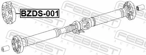 FEBEST Joint, propshaft (BZDS-001)