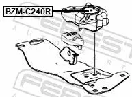 FEBEST Mounting, automatic transmission (BZM-C240R)