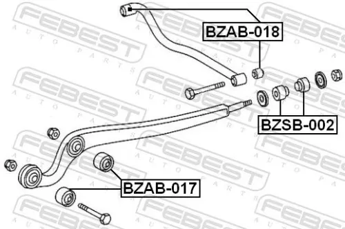 FEBEST Mounting, control/trailing arm (BZSB-002)
