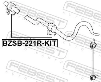 FEBEST Repair Kit, stabiliser bush (BZSB-221R-KIT)