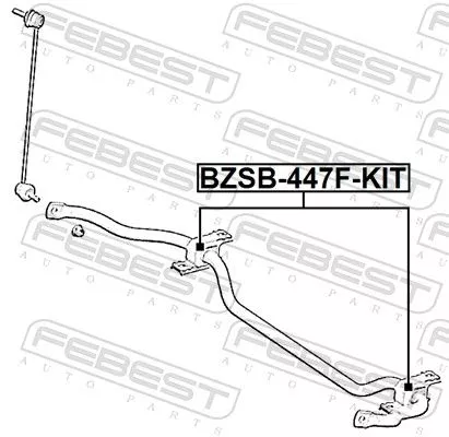 FEBEST Repair Kit, stabiliser bush (BZSB-447F-KIT)