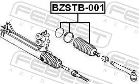 FEBEST Bellow, steering (BZSTB-001)