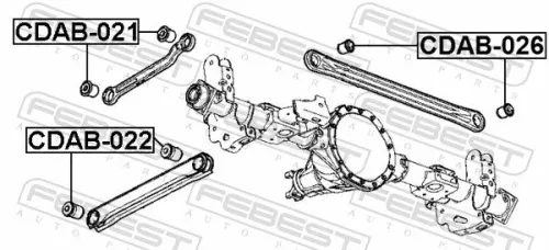 FEBEST Mounting, control/trailing arm (CDAB-026)