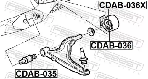 FEBEST Mounting, control/trailing arm (CDAB-036)
