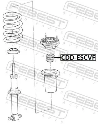 FEBEST Rubber Buffer, suspension (CDD-ESCVF)