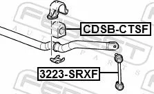 FEBEST Mounting, stabiliser bar (CDSB-CTSF)