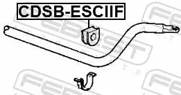 FEBEST Mounting, stabiliser bar (CDSB-ESCIIF)