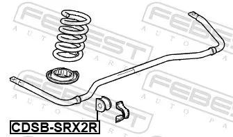 FEBEST Mounting, stabiliser bar (CDSB-SRX2R)