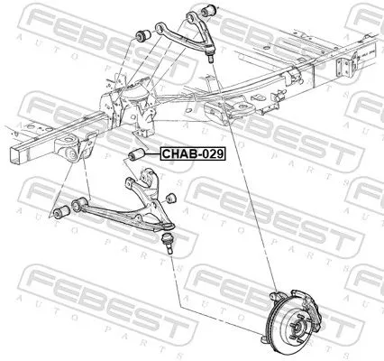 FEBEST Mounting, control/trailing arm (CHAB-029)