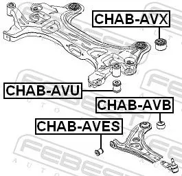 FEBEST Mounting, control/trailing arm (CHAB-AVX)