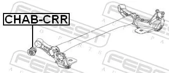 FEBEST Bushing, axle beam (CHAB-CRR)