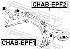 FEBEST Mounting, control/trailing arm (CHAB-EPF2)