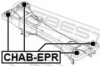 FEBEST Bushing, axle beam (CHAB-EPR)