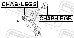 FEBEST Mounting, control/trailing arm (CHAB-LEGB)
