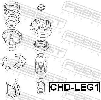 FEBEST Rubber Buffer, suspension (CHD-LEG1)