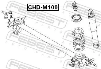 FEBEST Rubber Buffer, suspension (CHD-M100)