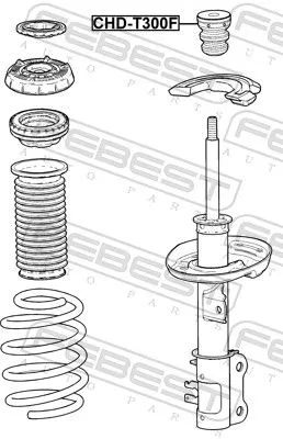 FEBEST Rubber Buffer, suspension (CHD-T300F)