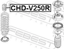 FEBEST Rubber Buffer, suspension (CHD-V250R)