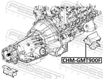 FEBEST Mounting, engine (CHM-GMT900F)