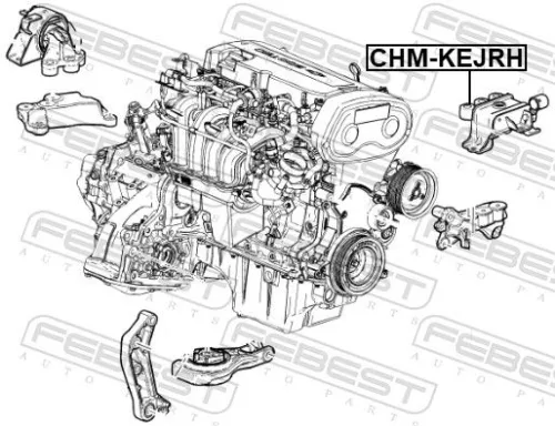 FEBEST Mounting, engine (CHM-KEJRH)