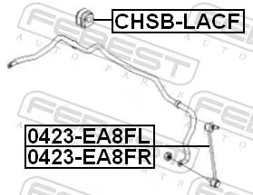 FEBEST Mounting, stabiliser bar (CHSB-LACF)