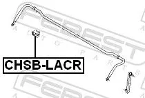 FEBEST Mounting, stabiliser bar (CHSB-LACR)