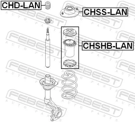FEBEST Protective Cap/Bellow, shock absorber (CHSHB-LAN)
