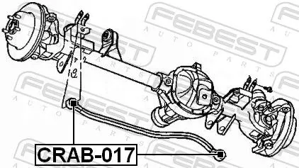 FEBEST Mounting, control/trailing arm (CRAB-017)