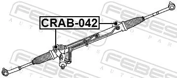 FEBEST Mounting, steering gear (CRAB-042)