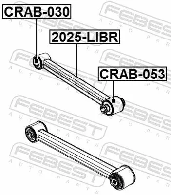 FEBEST Mounting, control/trailing arm (CRAB-053)