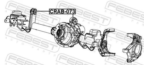 FEBEST Mounting, control/trailing arm (CRAB-073)