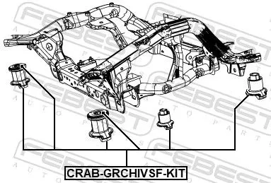 FEBEST Repair Kit, axle beam (CRAB-GRCHIVSF-KIT)