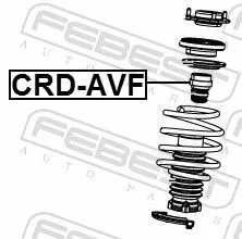 FEBEST Rubber Buffer, suspension (CRD-AVF)