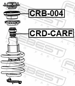 FEBEST Rubber Buffer, suspension (CRD-CARF)