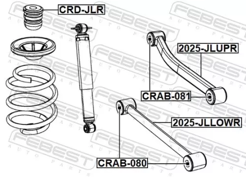 FEBEST Rubber Buffer, suspension (CRD-JLR)