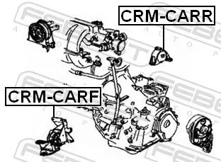 FEBEST Mounting, engine (CRM-CARR)