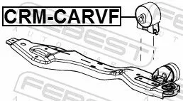 FEBEST Mounting, engine (CRM-CARVF)