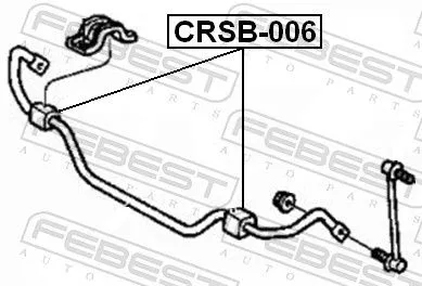 FEBEST Mounting, stabiliser bar (CRSB-006)