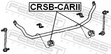 FEBEST Mounting, stabiliser bar (CRSB-CARII)