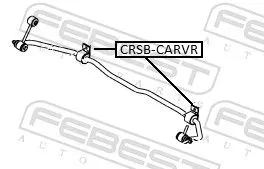 FEBEST Mounting, stabiliser bar (CRSB-CARR)