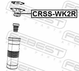 FEBEST Suspension Strut Support Mount (CRSS-WK2R)