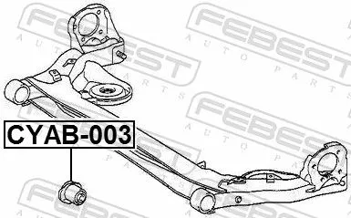 FEBEST Bushing, axle beam (CYAB-003)