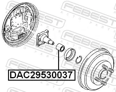 FEBEST Wheel Bearing (DAC29530037)