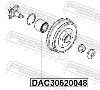 FEBEST Wheel Bearing (DAC30620048)